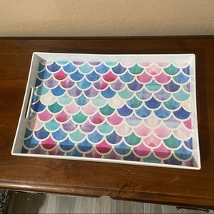 Plastic Serving Tray/Decor- Mermaid Design